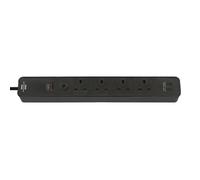 Brennenstuhl Ecolor 4 Way Extension Lead with 2 USB C Ports - 1153243106
