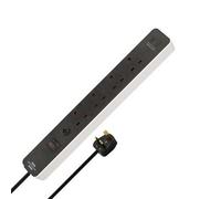 Brennenstuhl Ecolor Extension Lead With Fuse Button 2 Usb C, Black