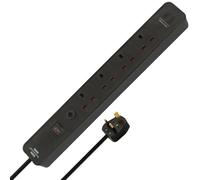 Brennenstuhl Ecolor 4 Way Extension Lead with 2 USB-C Ports