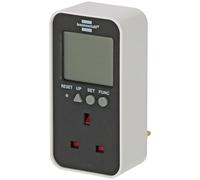 Brennenstuhl Ecolor energy meter E M-2 (current meter with increased touch protection, energy cost device with 2 individually adjustable current tariffs)