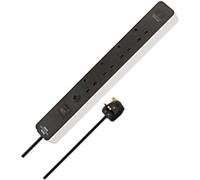 Brennenstuhl Ecolor Extension Lead With Fuse Button 2 Usb C, Black