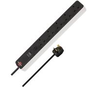 Brennenstuhl Ecolor Extension Lead 5-Gang 1153253020 1.5M Cable Safety Button