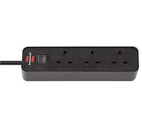 Brennenstuhl - Ecolor Mains Extension Lead, 3 Gang, 1.5M Lead, Black
