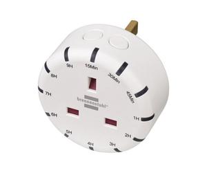 Brennenstuhl Electronic Countdown Timer 13A Mains Plug In Digital Timer Switch Socket Plug