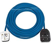 Brennenstuhl Extension Cable for home and office (25m cable for indoor use, with socket 13 A BS) blue