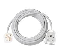 Brennenstuhl Extension Cable for Home and Office (5m Cable for Indoor use, with Socket 13 A BS) White
