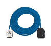 Brennenstuhl Extension Cable for home and office (14m cable for indoor use, with socket 13 A BS) blue