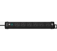 Brennenstuhl Premium Line 6 Way Extension Lead 3.0m Black