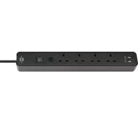 Brennenstuhl Extension Lead with USB Ports Heavy Duty Cable Left Hand Cable Feed