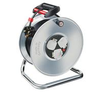 Brennenstuhl Garant Cable Reel - 50 Metre Heavy Duty Cable - Rustproof Steel Drum
