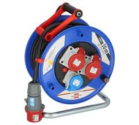 Brennenstuhl Garant CEE IP44 Industrial/Construction site Cable Reel (30m Cable in Black, Special Plastic, Construction site use and Permanent Outdoor use, Made in Germany)