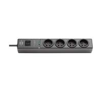 Brennenstuhl Hugo 2m Surge Multi-Socket with 4 Universal Sockets