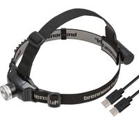 Brennenstuhl LuxPremium Rechargeable LED Head Torcht KL 251 AF/LED Headlamp with Rear red Light (250lm, IP44, CREE-LED, max. Lighting Duration 40h, incl. USB C Cable) Black