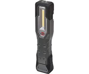 Brennenstuhl LED Battery-Powered Torch HL 1000 A IP54 / LED Work Light for outdoor use with COB LED (1000+200lm, up to 24h light duration, LED Lamp with magnets and hooks, USB-C charging interface)