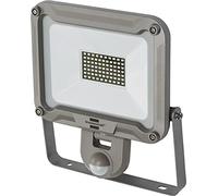 Brennenstuhl LED Light JARO 5050 P with PIR Sensor/LED Outdoor Floodlight with Motion Sensor (LED Security Light for Wall mounting, Aluminium casing, 50W, IP54) Silver