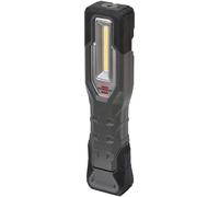 Brennenstuhl LED Battery-Powered Torch HL 1000 A IP54 / LED Work Light for outdoor use with COB LED (1000+200lm, up to 24h light duration, LED Lamp with magnets and hooks, USB-C charging interface)