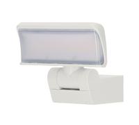 Brennenstuhl LED Security Light WS 2050 W/LED Outdoor Floodlight 20W (1680lm, IP44, 3000K, Warm White Light Colour, Spotlight Head can be swivelled Horizontally and Vertically) White