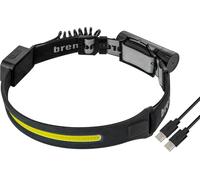 Brennenstuhl LuxPremium Rechargeable LED Sensor Head Torch SL 500 A (Headlamp USB C with red Light, IP44, COB-LED, 500lm, max. 22h Light Duration, Rechargeable Battery 18650 Replaceable)