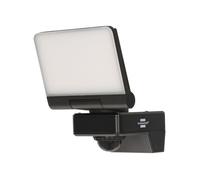 Brennenstuhl Outdoor LED Floodlight with Motion Senor - Outdoor Security Light - WiFi Enabled in Black | Size: 25 cm diameter x 19 cm high Brennenstuhl Black 25 cm diameter x 19 cm high