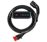 Brennenstuhl portable EV charger type 2 - CEE 11kW (mobile wallbox with 8m cable, 16A, IP44, 3-phase, display, adjustable charging current, for electric & hybrid vehicles BEV/PHEV, with transport bag)