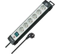 Brennenstuhl Premium-Line 6-fach black/light grey, 5 m Single