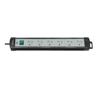 Brennenstuhl 1951563101 Premium Line 6 Way Extension Lead 5.0m Bla...