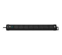 Brennenstuhl Premium-Line 8-Way Extension Lead with 3m cable (Power Strip with 80° angle of sockets, with switch)