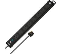 Brennenstuhl Premium-Line 8-Way Extension Lead with 3m cable (Power Strip with 80° angle of sockets, with switch)