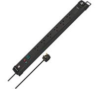 Brennenstuhl Premium-Line Extension Lead 2x USB-C Power Delivery 65W & USB-A 18W Switch 6-way 3m Black
