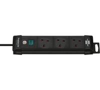 Brennenstuhl Premium-Line Extension Lead 3-Way - Heavy Duty Cable 3 Metre Cable