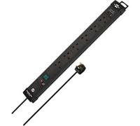 Brennenstuhl Premium-Line Extension Lead USB-C Power Delivery 30W & USB-A Switch 6-way 3m Black