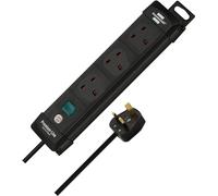 Brennenstuhl Premium-Line Extension Socket 3-way black 5m H05VV-F 3G1.5 with switch - SASO *GB*