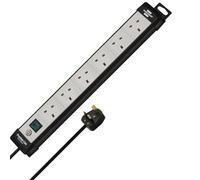 Brennenstuhl 1951563101 Premium Line 6 Way Extension Lead 5.0m Bla...