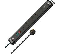 Brennenstuhl Premium-Line FB, 5-Way Extension Lead with 2 USB Charging Ports (Sw