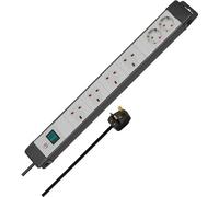 Brennenstuhl Premium-Line Technics extension socket 6-way black/light grey 3m 05VV-F 3G1,25 4x BS + 2x earthed sockets *GB*