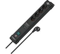 Brennenstuhl Premium-Line USS 4fach schwarz DE NEW