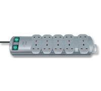 BRENNENSTUHL - Primera Line 10 Way Switched Extension Lead, 2m Grey