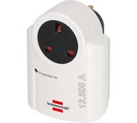 Brennenstuhl Primera-Line socket adapter with surge protection (adapter as lightning protection for electrical devices) white