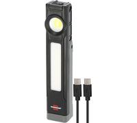 Brennenstuhl Rechargeable LED Torch HL 900 A/Work Light with Magnet (3 Light Sources: Spot, COB, SMD, 900lm, IP54, up to 40h Run time, Interchangeable Battery, 130° Handle, 6500K)
