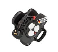 Brennenstuhl Rubber Cable Reel X-Gum (15m, Special Rubber Mixture, for Indoor use, Made in Germany)
