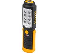 Brennenstuhl SMD LED-Universal Lamp/Portable inspection Light with Battery (Maximum 10 Hours Light Duration, Rotating Hook, Magnet), black