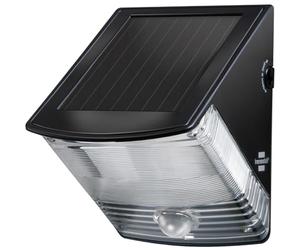 Brennenstuhl Solar LED Wall Lamp SOL 04 Plus IP44 with PIR Sensor 2xLED 0,5W 85lm Colour Black