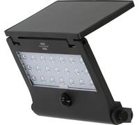 Brennenstuhl Solar LED Wall Light Sol 1000 Pad / LED Security Light For Outdoors With Motion Detector And Twilight Sensor 1173740003, Black