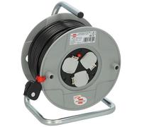 Brennenstuhl Standard 3-way socket Cable Reel (50m Extension Lead, Extension Lead Reel with thermal cut-out protection, cable colour: black)