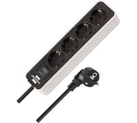 Brennenstuhl Steckdosenleiste Ecolor 4x weiB/schw NEW