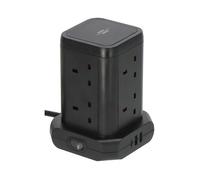 Brennenstuhl Tower Extension Lead 8-Way - 8 Sockets & 3 USB Charging Ports