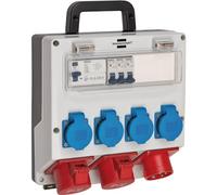 Brennenstuhl Wall Distributor IP44 (Power Distributor for Wall Mounting 16 A, with FI Personal Circuit Breaker 30 mA)