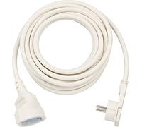 Brennenstuhl White 5m Plastic Extension Cable with Flat Connector for Indoor Use