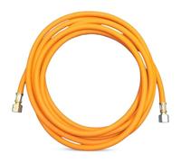 BRENNER LPG Gas Hose Assembly 5M - Heavy-Duty 3/8" BSP Left Hand Propane Hose for Blow Torches, Roofing Torches, Gas Burners, BBQ & Outdoor Camping Use - BS3212/2 Standard Orange Hose Pipe