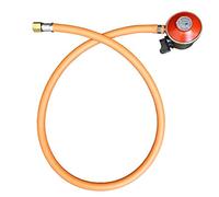 BRENNER Propane Regulator & Hose Kit - 27mm Clip-On 37mbar LPG Gas Regulator with High-Pressure Hose & 1/4" BSP Nut - BBQ, Camping Stove, Patio Heater, Caravan & Outdoor Cooking Accessory